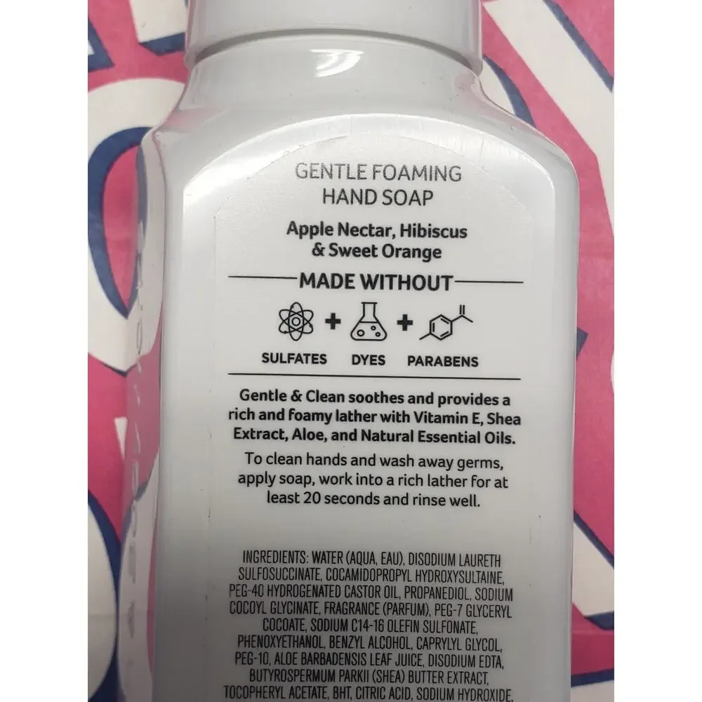 BBW Gentle & Clean Apple Hibiscus Foaming Hand Soap
